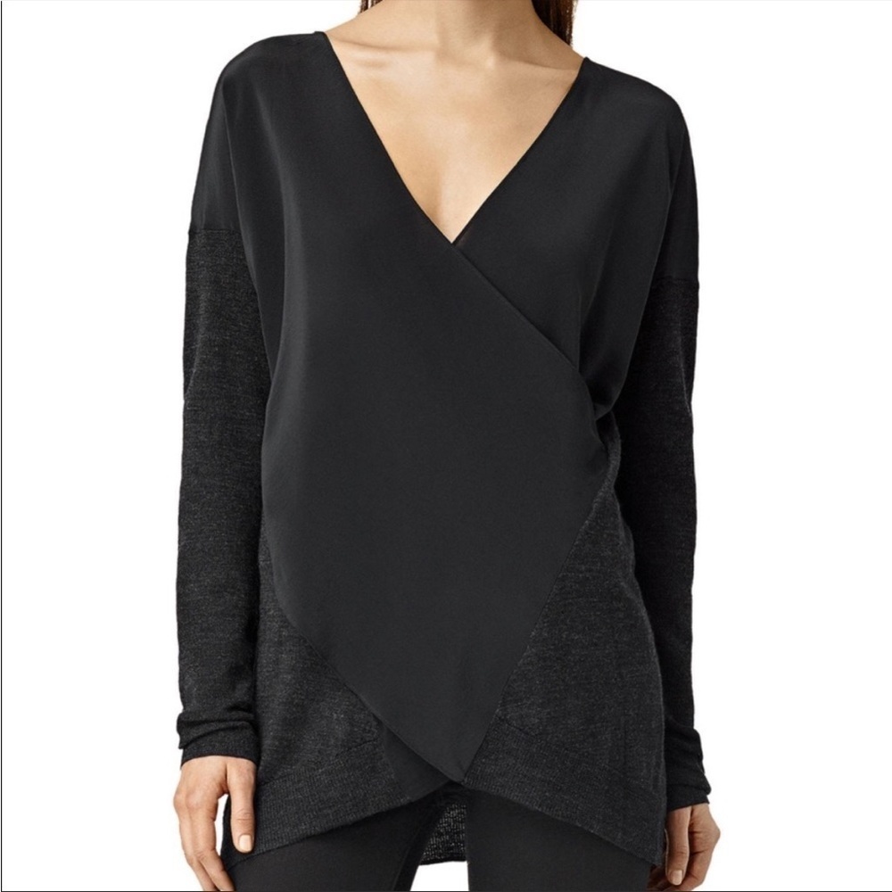 All Saints- Silk Twist Wool Jumper Sweater - Small